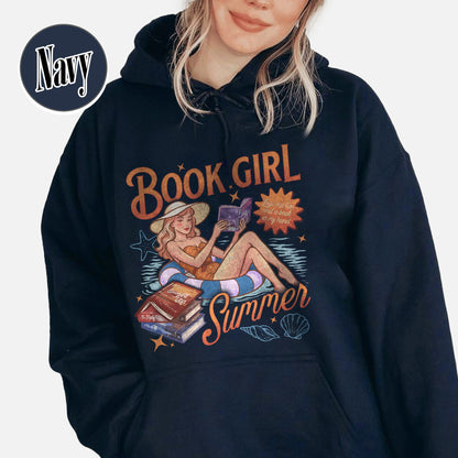 Summer Book Hoodie, Book Girl Summer Windy City Series Hoodie, Hot Girl Summer Hoodie