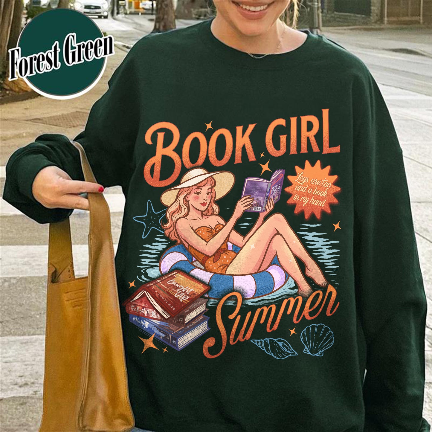 Summer Book Sweatshirt, Book Girl Summer Windy City Series Sweatshirt, Hot Girl Summer Sweatshirt