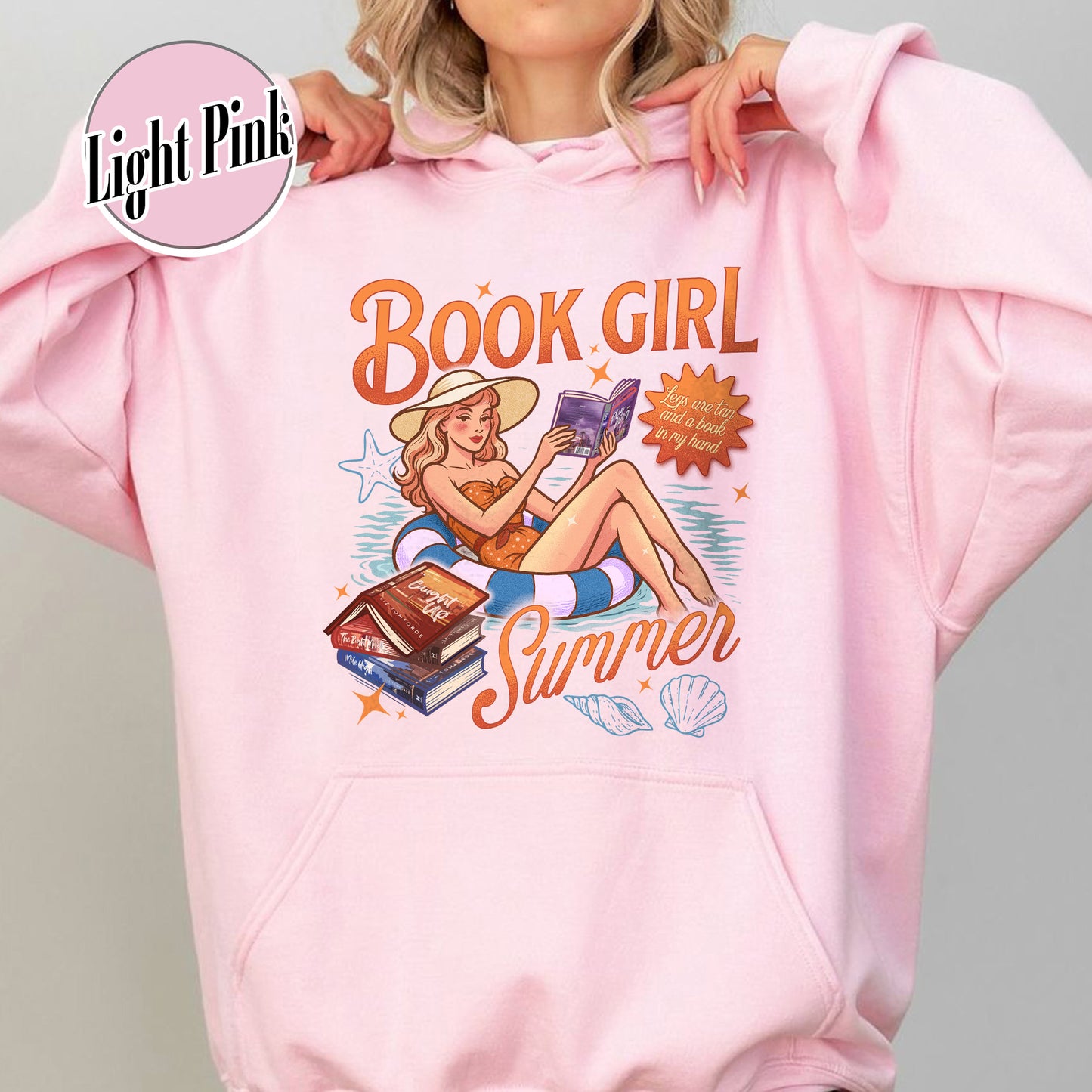 Summer Book Hoodie, Book Girl Summer Windy City Series Hoodie, Hot Girl Summer Hoodie