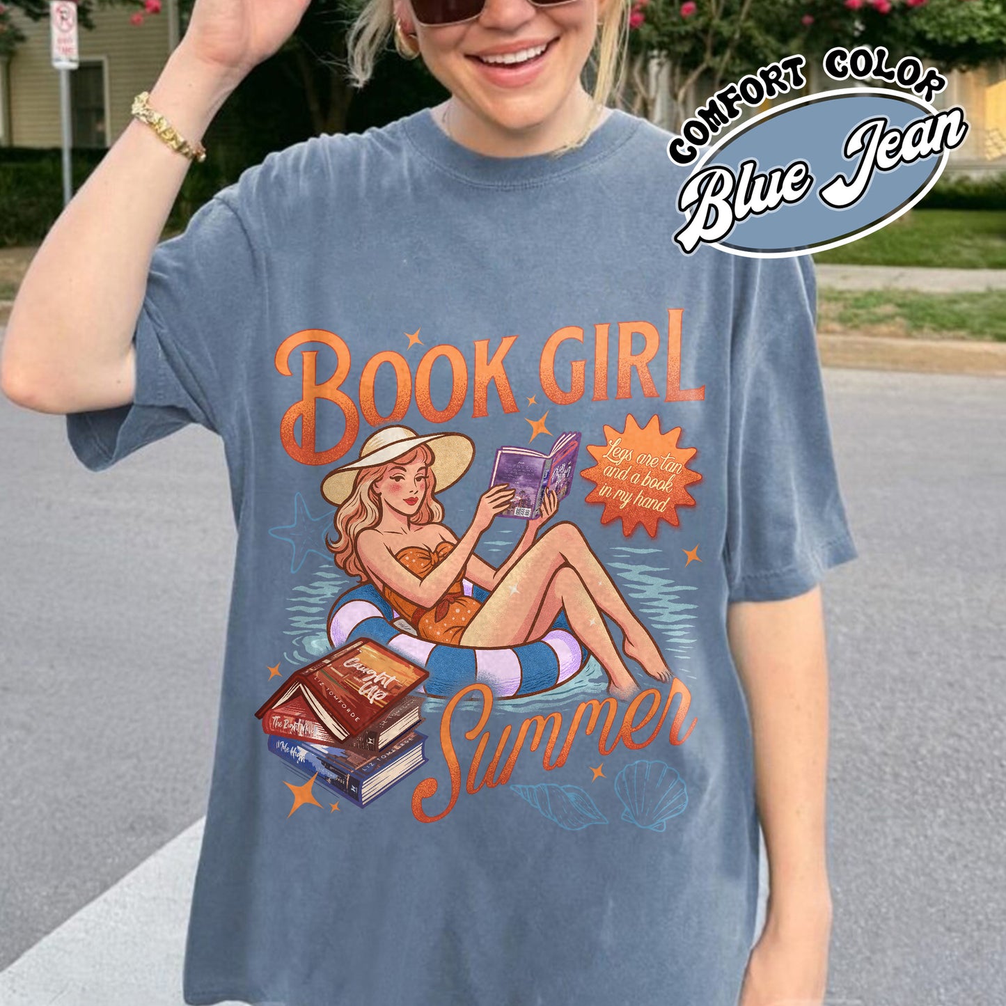 Summer Book Comfort Color Shirt, Book Girl Summer Windy City Series Shirt, Hot Girl Summer Shirt