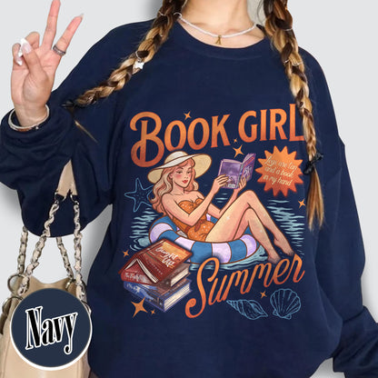 Summer Book Sweatshirt, Book Girl Summer Windy City Series Sweatshirt, Hot Girl Summer Sweatshirt