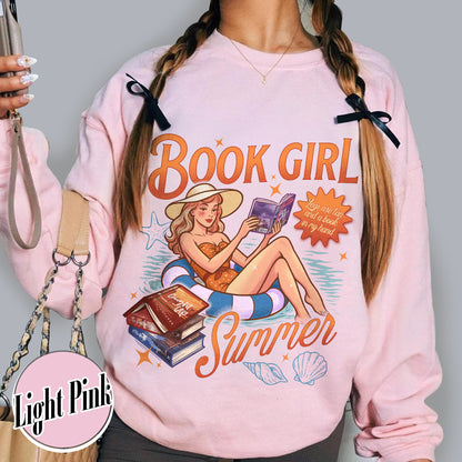 Summer Book Sweatshirt, Book Girl Summer Windy City Series Sweatshirt, Hot Girl Summer Sweatshirt