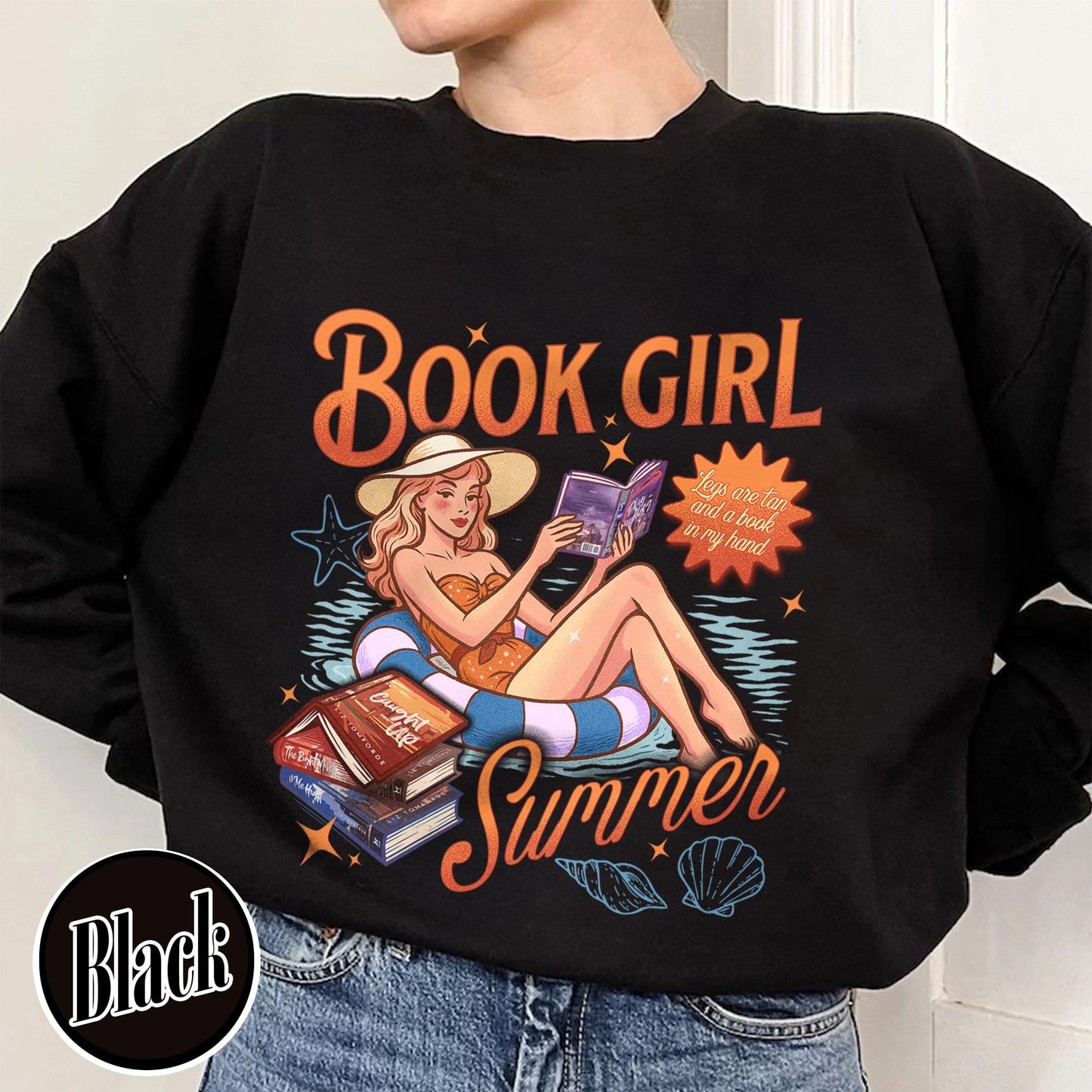 Summer Book Sweatshirt, Book Girl Summer Windy City Series Sweatshirt, Hot Girl Summer Sweatshirt