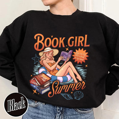 Summer Book Sweatshirt, Book Girl Summer Windy City Series Sweatshirt, Hot Girl Summer Sweatshirt
