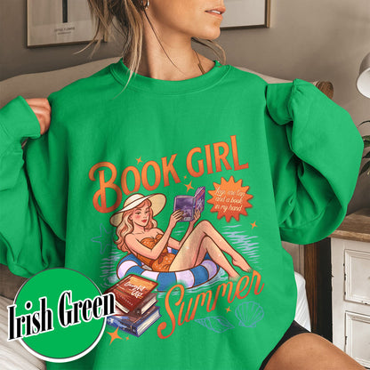 Summer Book Sweatshirt, Book Girl Summer Windy City Series Sweatshirt, Hot Girl Summer Sweatshirt