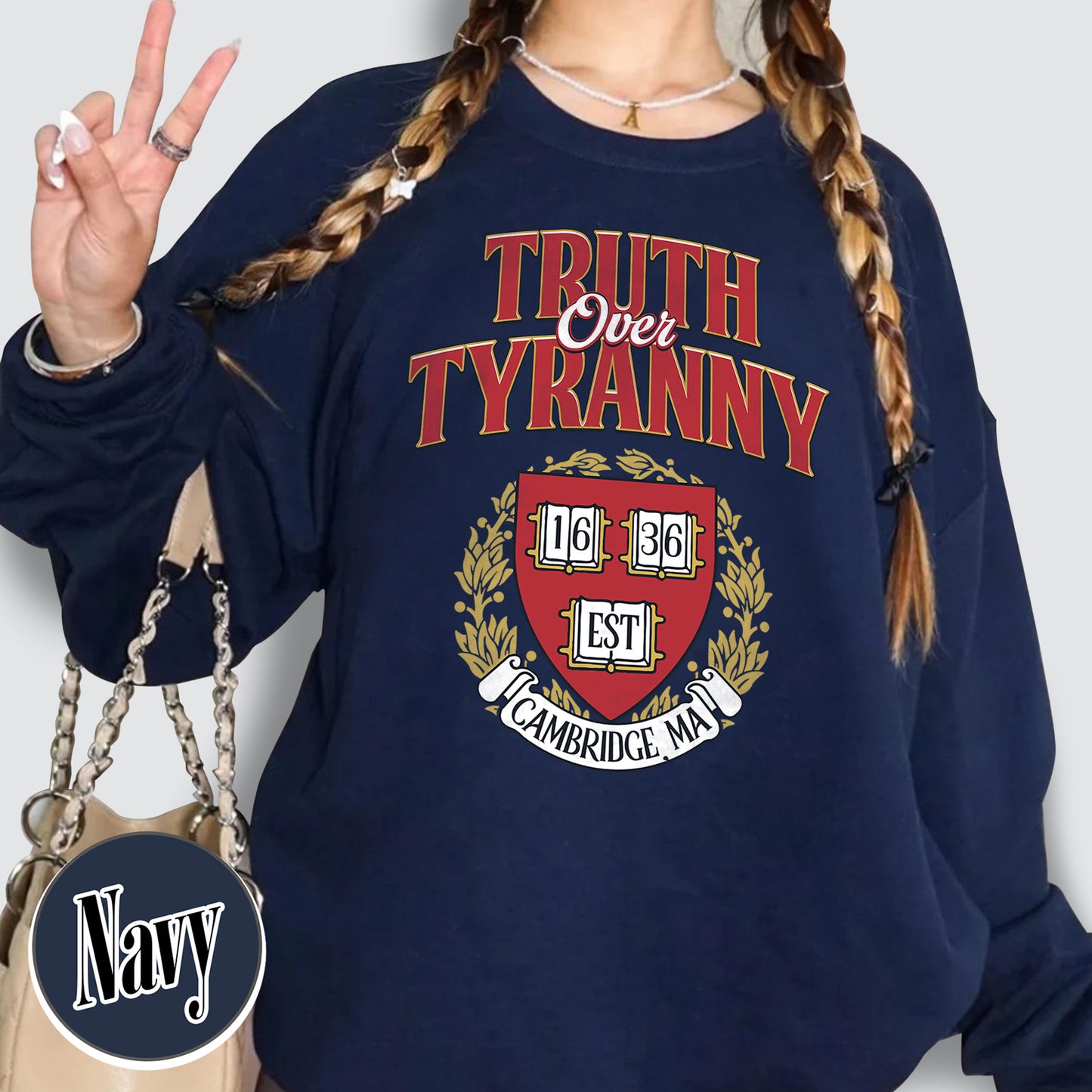 Support University Sweatshirt, Truth Over Tyranny Sweatshirt, Protect Higher Education Academic Sweatshirt