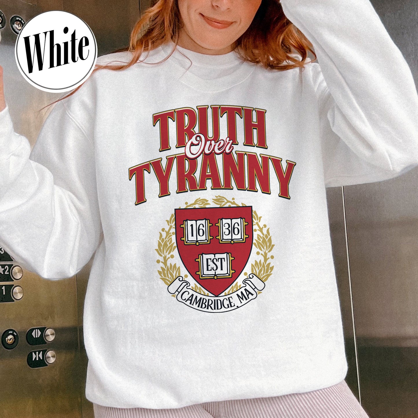Support University Sweatshirt, Truth Over Tyranny Sweatshirt, Protect Higher Education Academic Sweatshirt