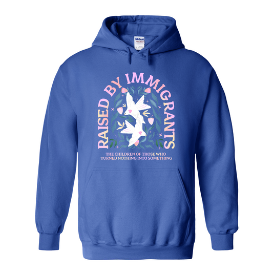 Support Immigrants Hoodie, Raised by Immigrants Hoodie, Immigrants Make America Great Hoodie