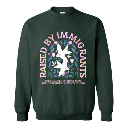 Support Immigrants Sweatshirt, Raised by Immigrants Sweatshirt, Immigrants Make America Great Sweatshirt