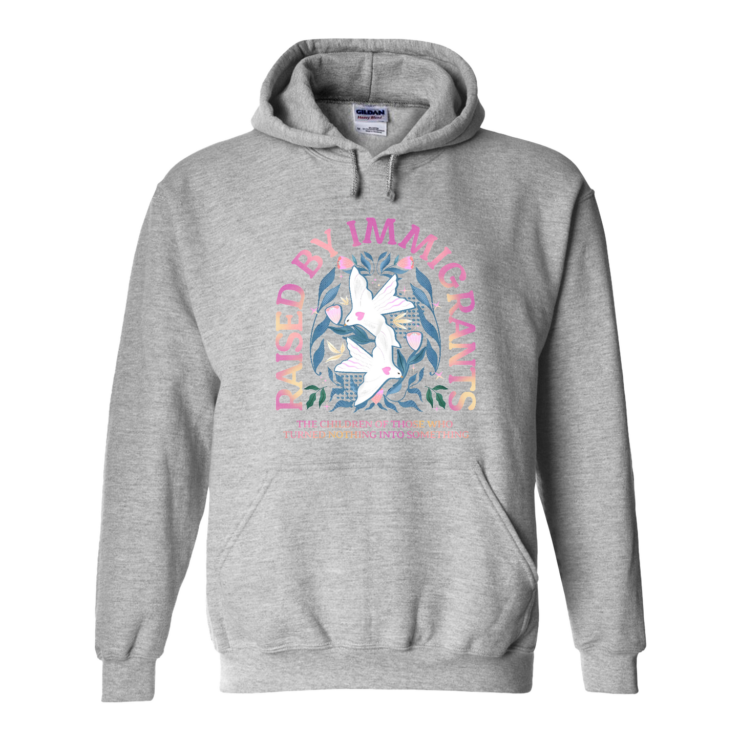 Support Immigrants Hoodie, Raised by Immigrants Hoodie, Immigrants Make America Great Hoodie