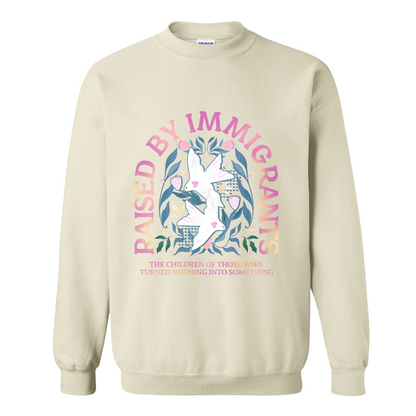 Support Immigrants Sweatshirt, Raised by Immigrants Sweatshirt, Immigrants Make America Great Sweatshirt