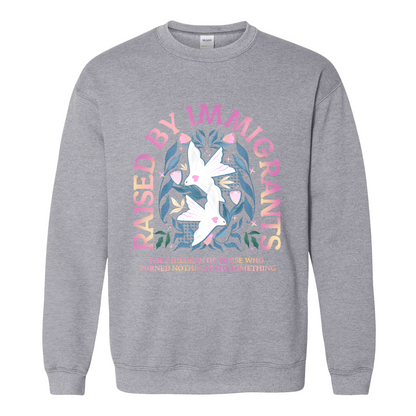 Support Immigrants Sweatshirt, Raised by Immigrants Sweatshirt, Immigrants Make America Great Sweatshirt