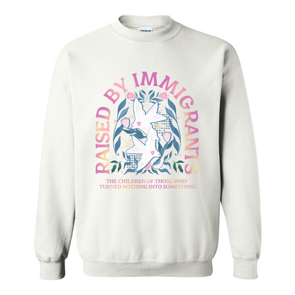 Support Immigrants Sweatshirt, Raised by Immigrants Sweatshirt, Immigrants Make America Great Sweatshirt