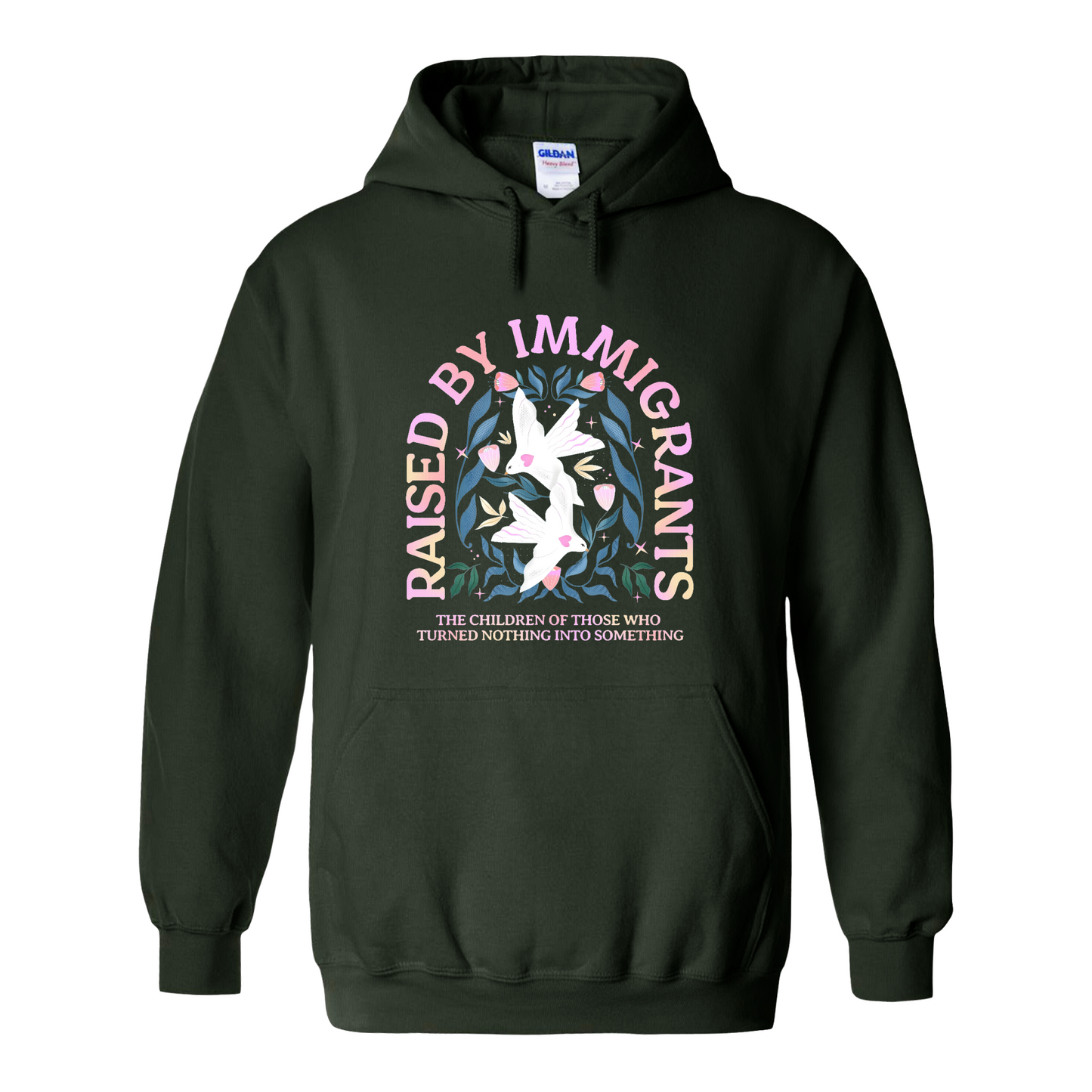 Support Immigrants Hoodie, Raised by Immigrants Hoodie, Immigrants Make America Great Hoodie