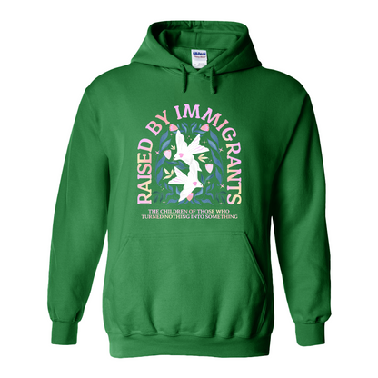 Support Immigrants Hoodie, Raised by Immigrants Hoodie, Immigrants Make America Great Hoodie
