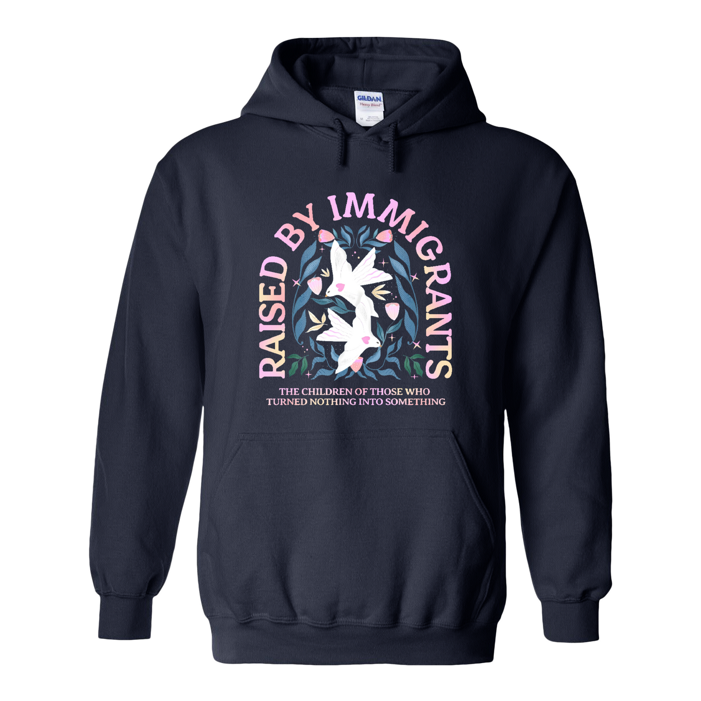 Support Immigrants Hoodie, Raised by Immigrants Hoodie, Immigrants Make America Great Hoodie