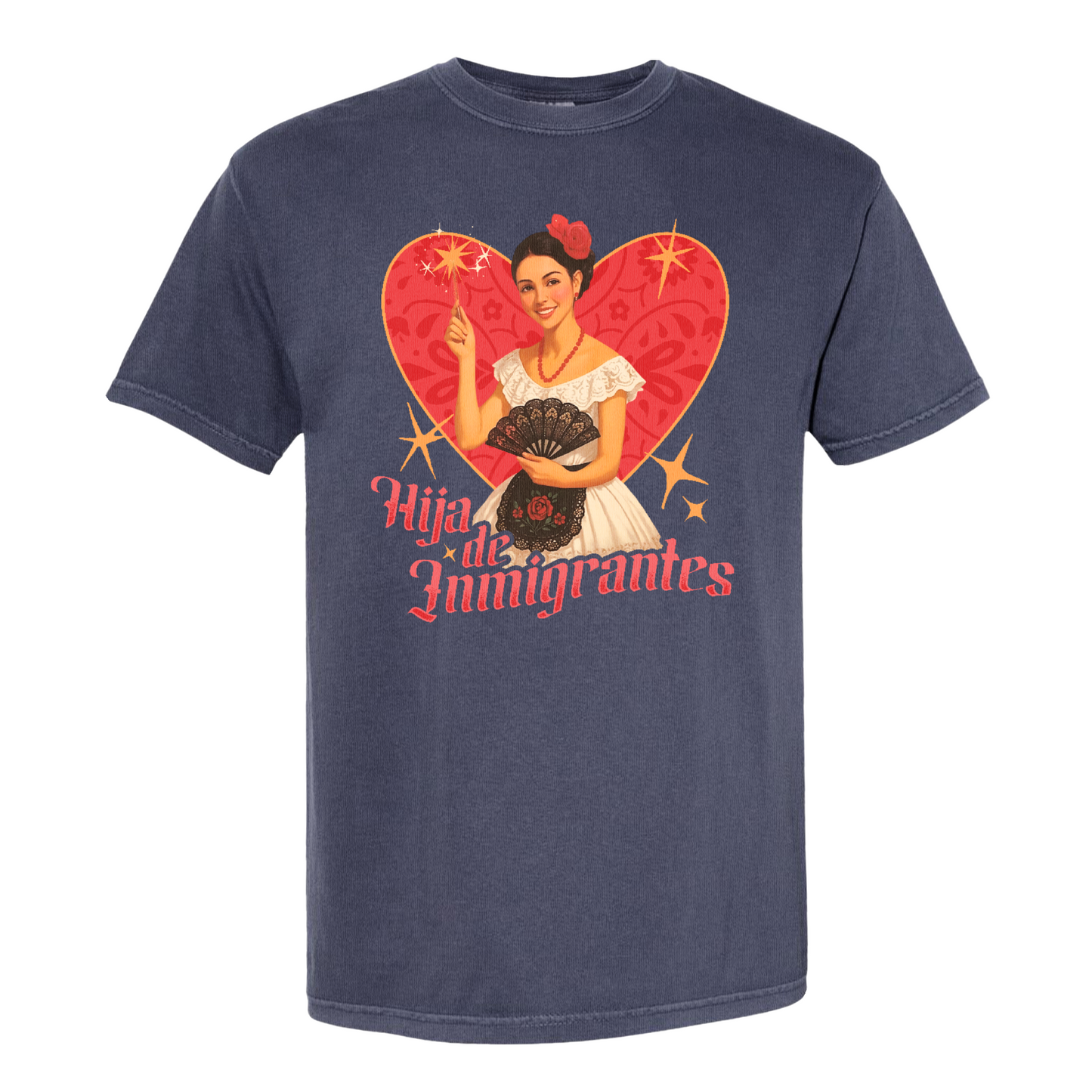 Support Immigration Comfort Color Shirt, Hija De Inmigrantes Shirt, No One Is Illegal Shirt