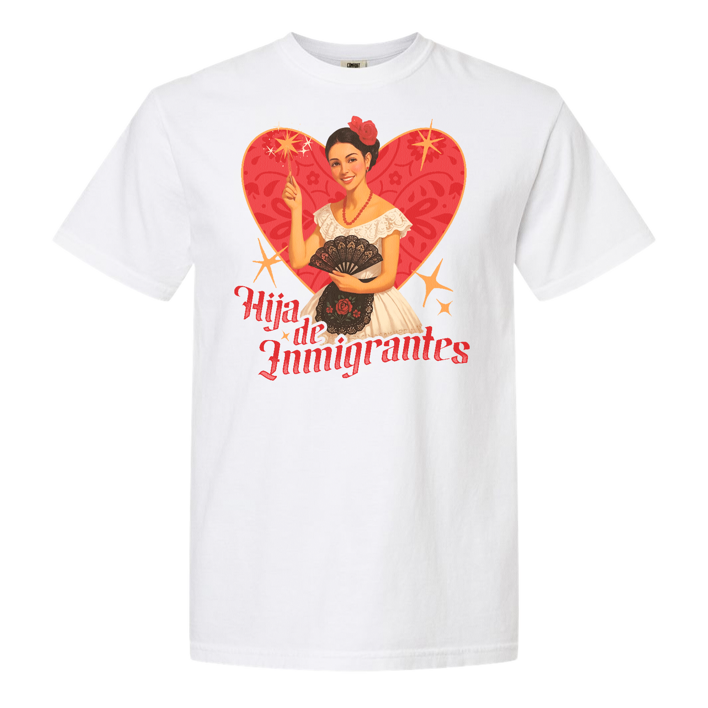 Support Immigration Comfort Color Shirt, Hija De Inmigrantes Shirt, No One Is Illegal Shirt