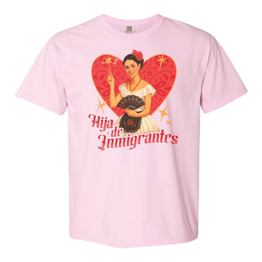 Support Immigration Comfort Color Shirt, Hija De Inmigrantes Shirt, No One Is Illegal Shirt