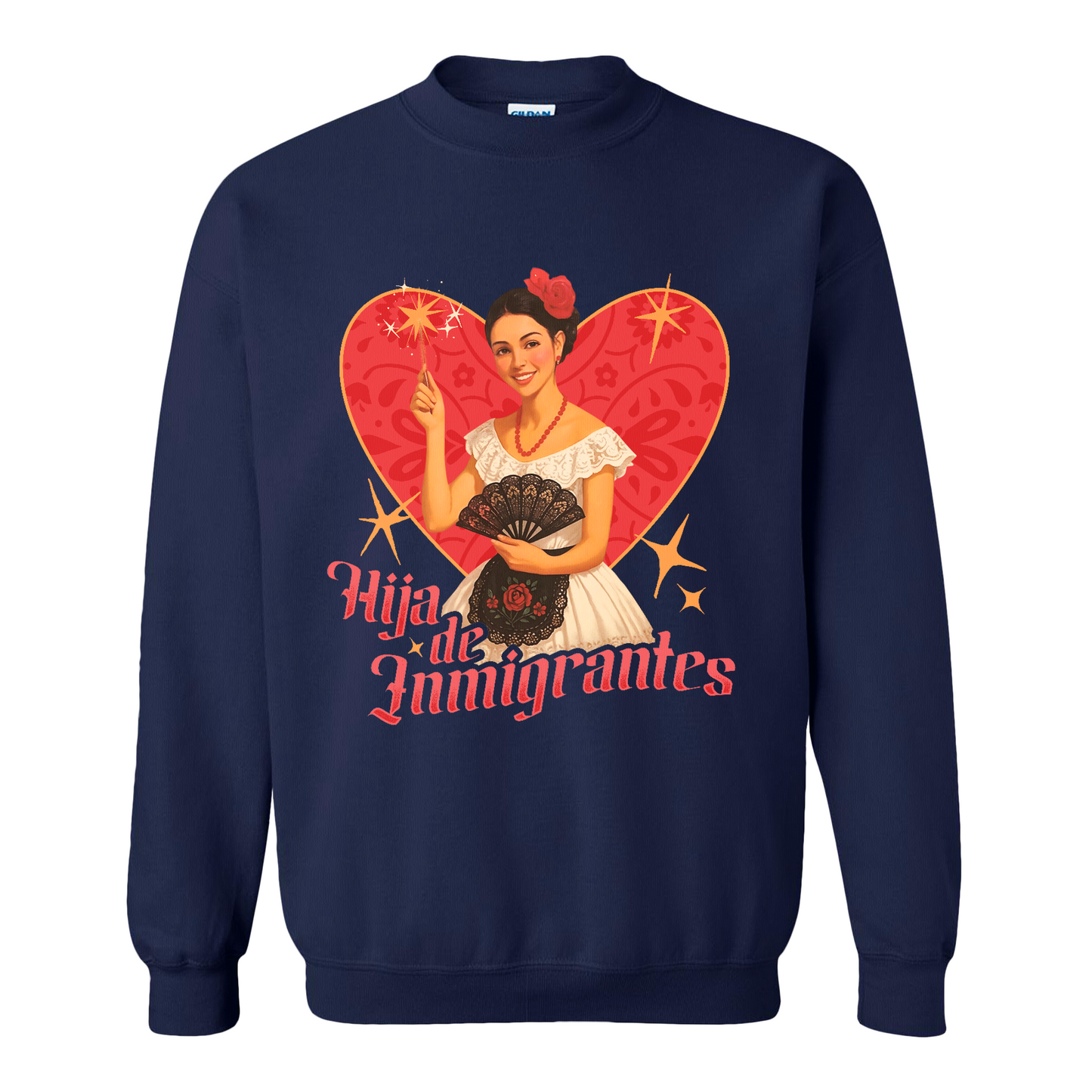 Support Immigration Sweatshirt, Hija De Inmigrantes Sweatshirt, No One Is Illegal Sweatshirt