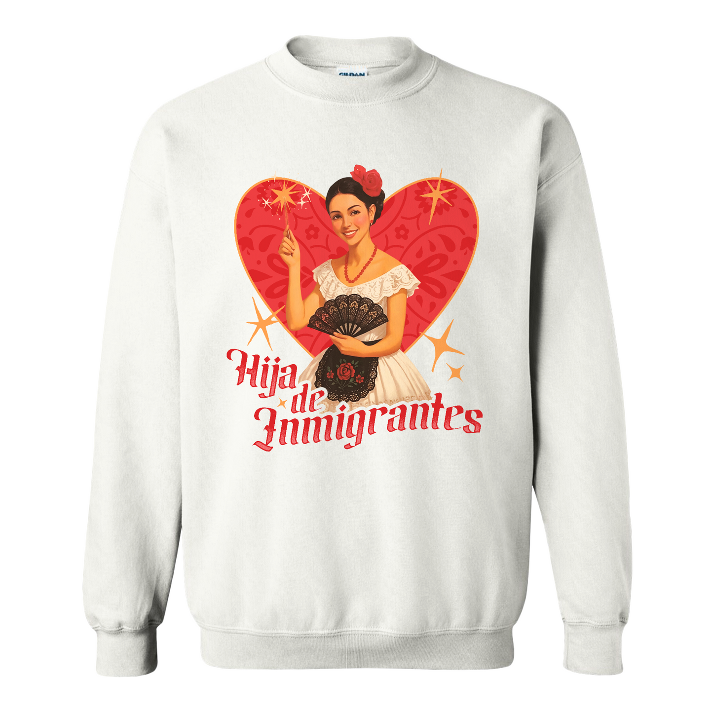 Support Immigration Sweatshirt, Hija De Inmigrantes Sweatshirt, No One Is Illegal Sweatshirt