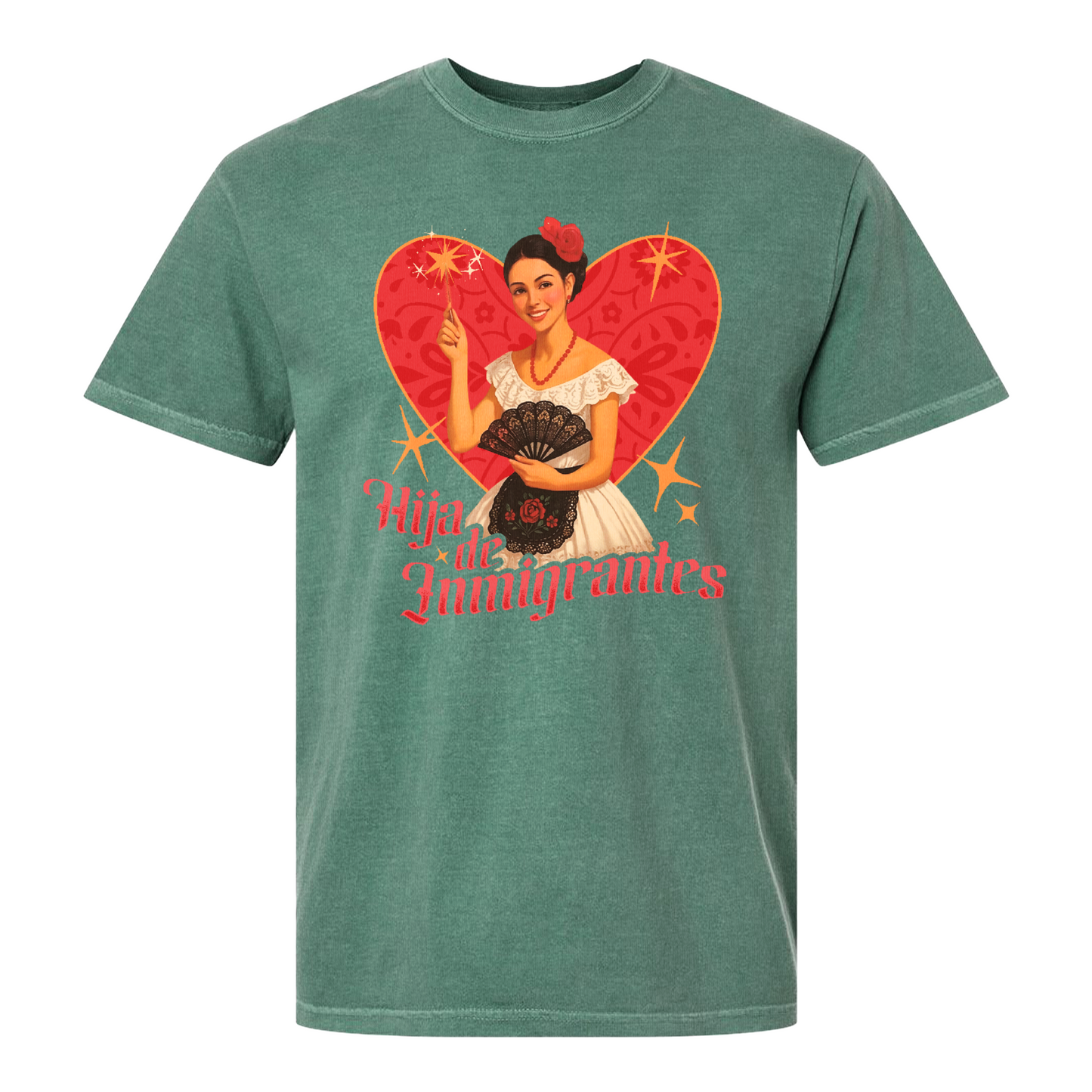 Support Immigration Comfort Color Shirt, Hija De Inmigrantes Shirt, No One Is Illegal Shirt