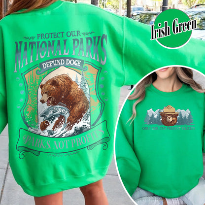 Support National Parks Sweatshirt, Subtle Anti Trump Sweatshirt, Fuck Elon Musk Sweatshirt, Anti Elon Musk