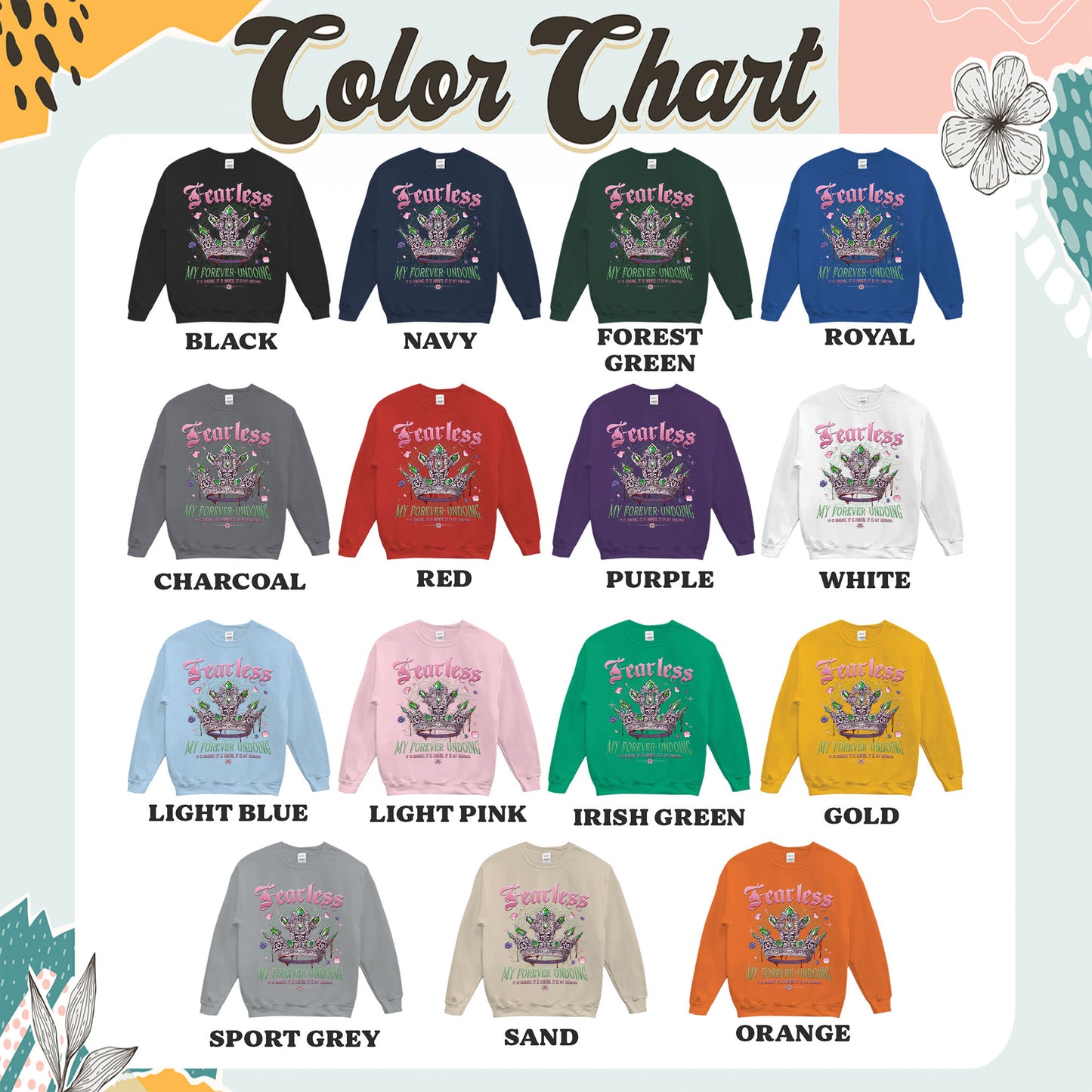 Fearless Bookish Sweatshirt, Powerless Series Sweatshirt, Powerless Lauren Roberts Inspired