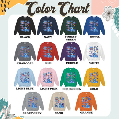 Derpy the Tiger Sweatshirt, Huntrix Tiger Sweatshirt, Demon Hunter Kpop Sweatshirt, Cute Animal Kids Top, Funny Kpop Movie Gift, Huntrix Fan