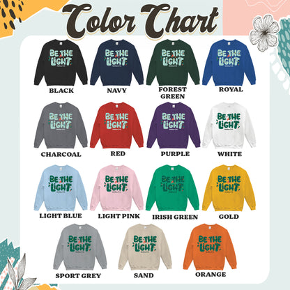 Be The Light Matthew 5:14 Christian Christmas Bible Verse Sweatshirt