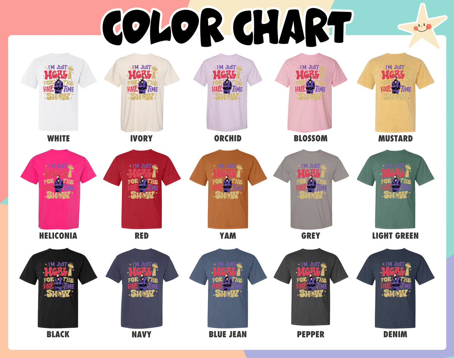 Im Just Here for the Halftime Show Comfort Color Shirt, Team Halftime Shirt, Here for the Halftime Show Tshirt, Football Shirt, Halftime Sunday Tshirt