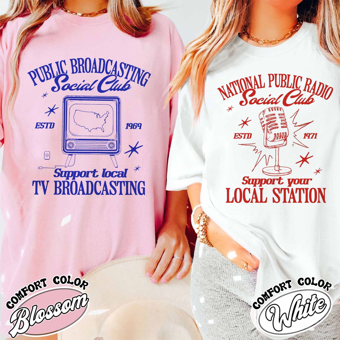 Political Protest Comfort Color Shirt, Protect Public Broadcasting Local TV Shirt, Support National Public Radio Shirt