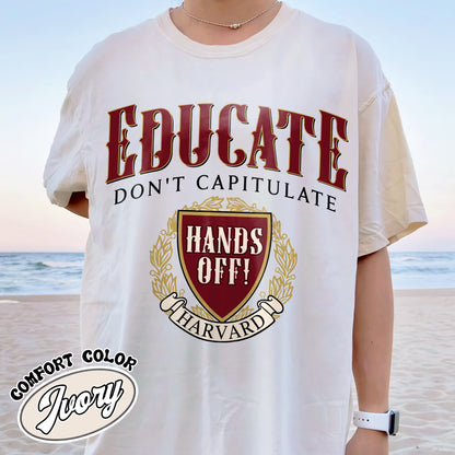 DEI Funding Cut Comfort Color Shirt, Protect Higher Education Shirt, Support Harvard Shirt, FDT Shirt