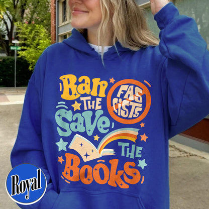 Librarian Comfort Colors Shirt,Ban The Fascists Save The Books Shirt,Reading Teacher