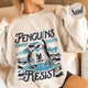 Penguins Hate Tariffs Sweatshirt, Flippers up Sweatshirt, Heard Island Sweatshirt, Subtle FDT Sweatshirt Resistance Protest, Penguins Against Tariffs Sweatshirt