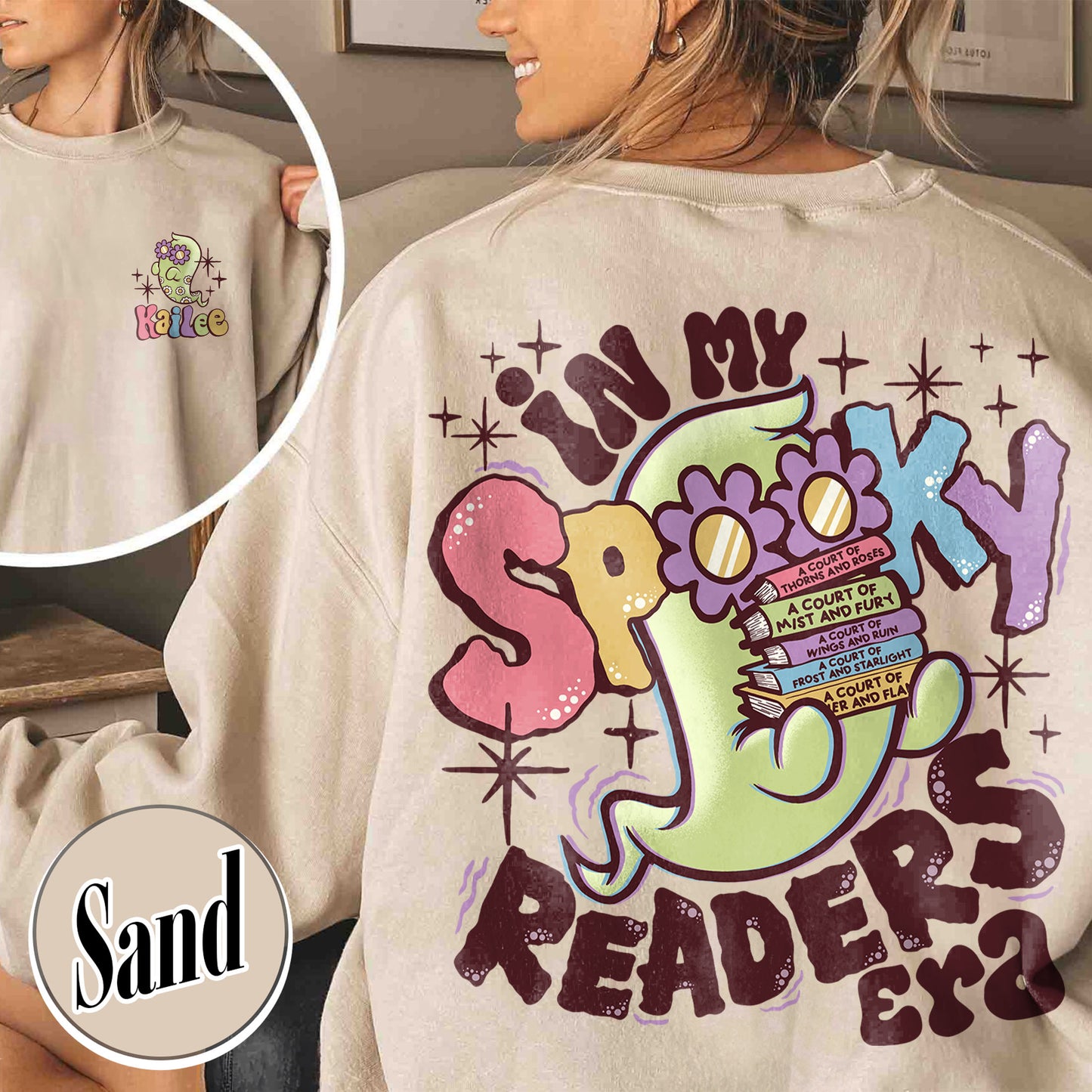 Bookish Sweatshirt, in My Spooky Reader Era Sweatshirt, Halloween Sweatshirt, Funny Reader Book Addict Sweatshirt