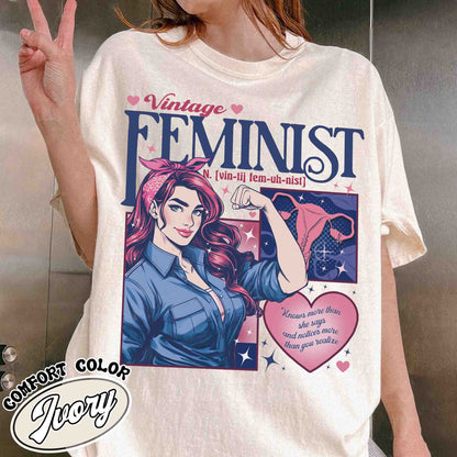 Feminist Comfort Colors Shirt, Feminist Description Shirt, Empowered Women Shirt, Equality Shirt, Women Rights Shirt, Girl Power Shirt