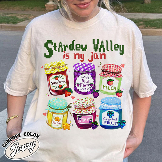 Autism Comfort Color Shirt, Stardew Valley Is My Jam Comfort Color Shirt,, Pixel Art Sleepy Chicken Shirt