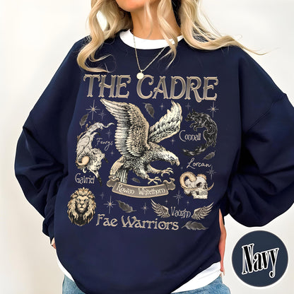 Bookish Sweatshirt, Cadre of Fae Warriors Throne of Glass Sweatshirt, Rowan Whitethorn Sweatshirt