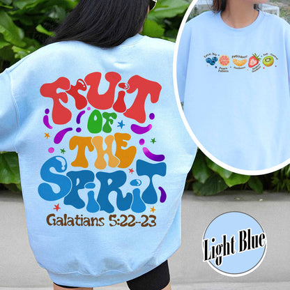 Christian Sweatshirt, Fruit of the Spirit Christian Sweatshirt, Bible Verse Sweatshirt, Jesus Faith Apparel
