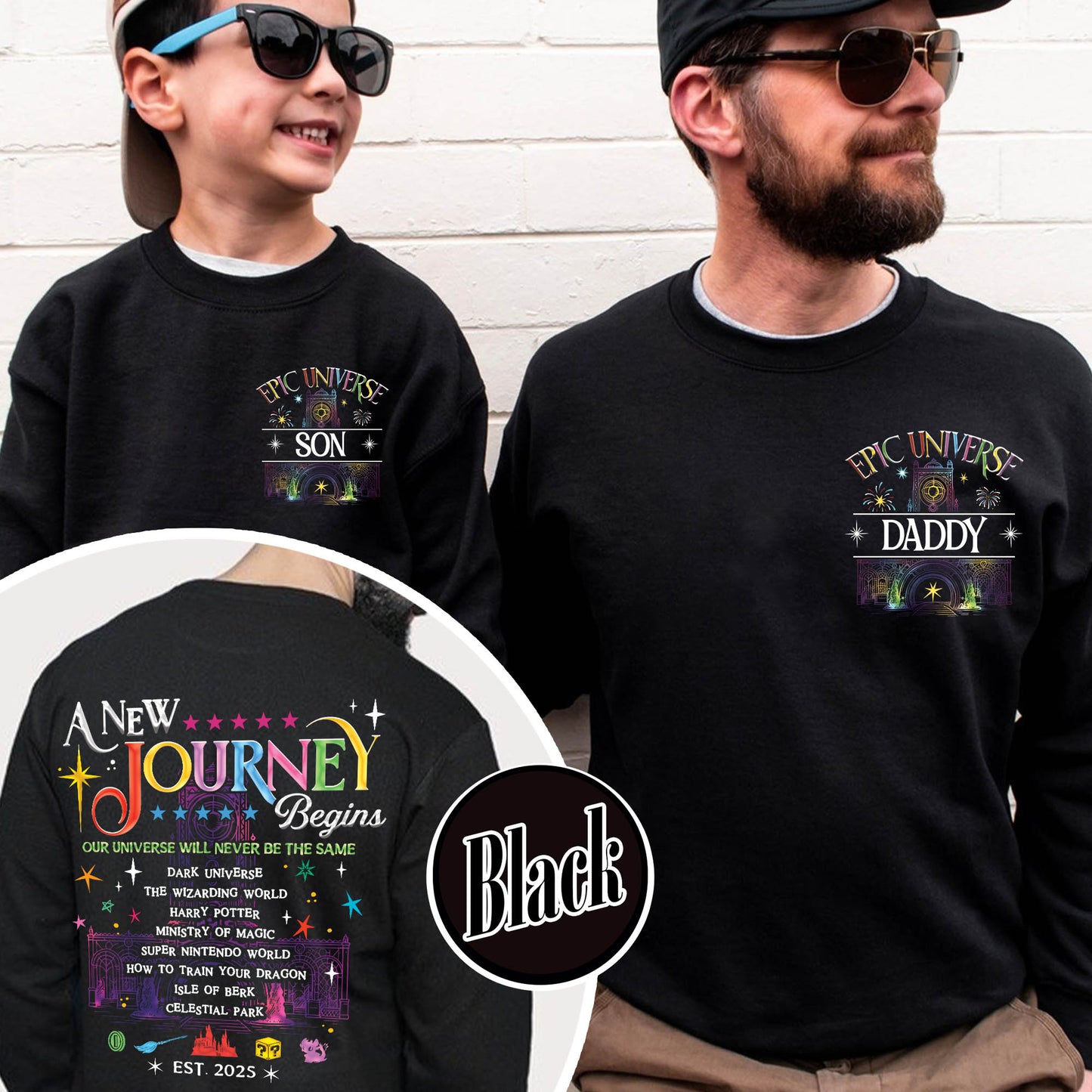 Family Epic Universe Sweatshirt, Custom Family Universe Park Trip 2025 Sweatshirt, Family Trip to Orlando Sweatshirt,