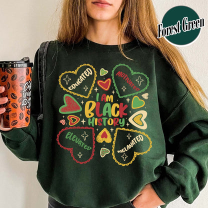 Human Rights Sweatshirt, Educated Motivated Elevated Sweatshirt, Black History Sweatshirt, Black Pride Sweatshirt