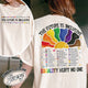 LGBT Comfort Color Shirt, the Future Is Inclusive Shirt, Equality Hurt No One Shirt