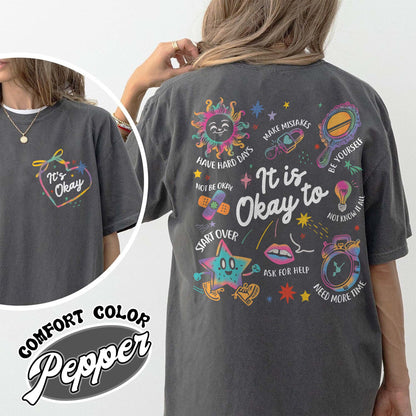 Mental Health Comfort Color Shirt, It’s Okay To Make Some Mistakes Shirt, Kindness Shirt