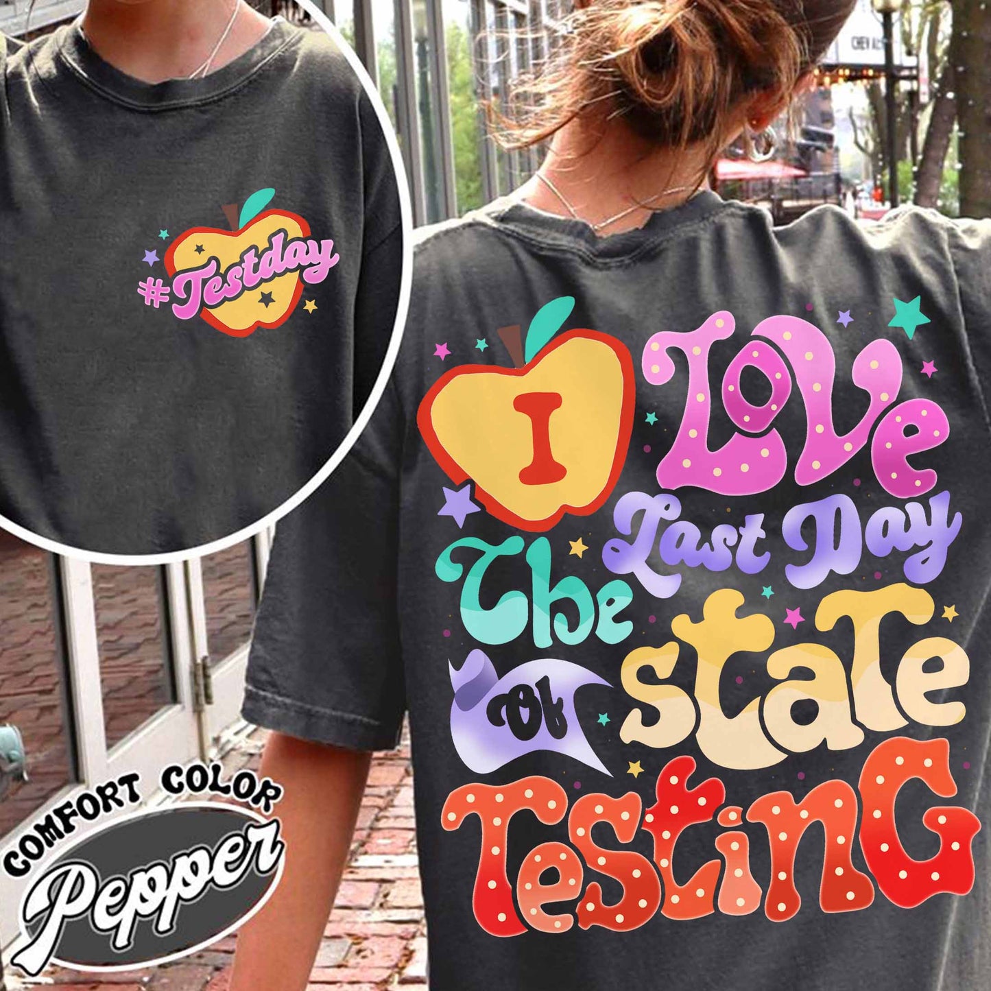 School Comfort Color Shirt, I Love State Testing Shirt, You Got This Shirt, Back to School Shirt