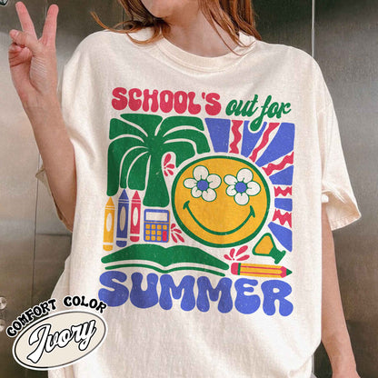 School Comfort Color Shirt, School’s Out for Summer Shirt, Happy Last Day of School Shirt