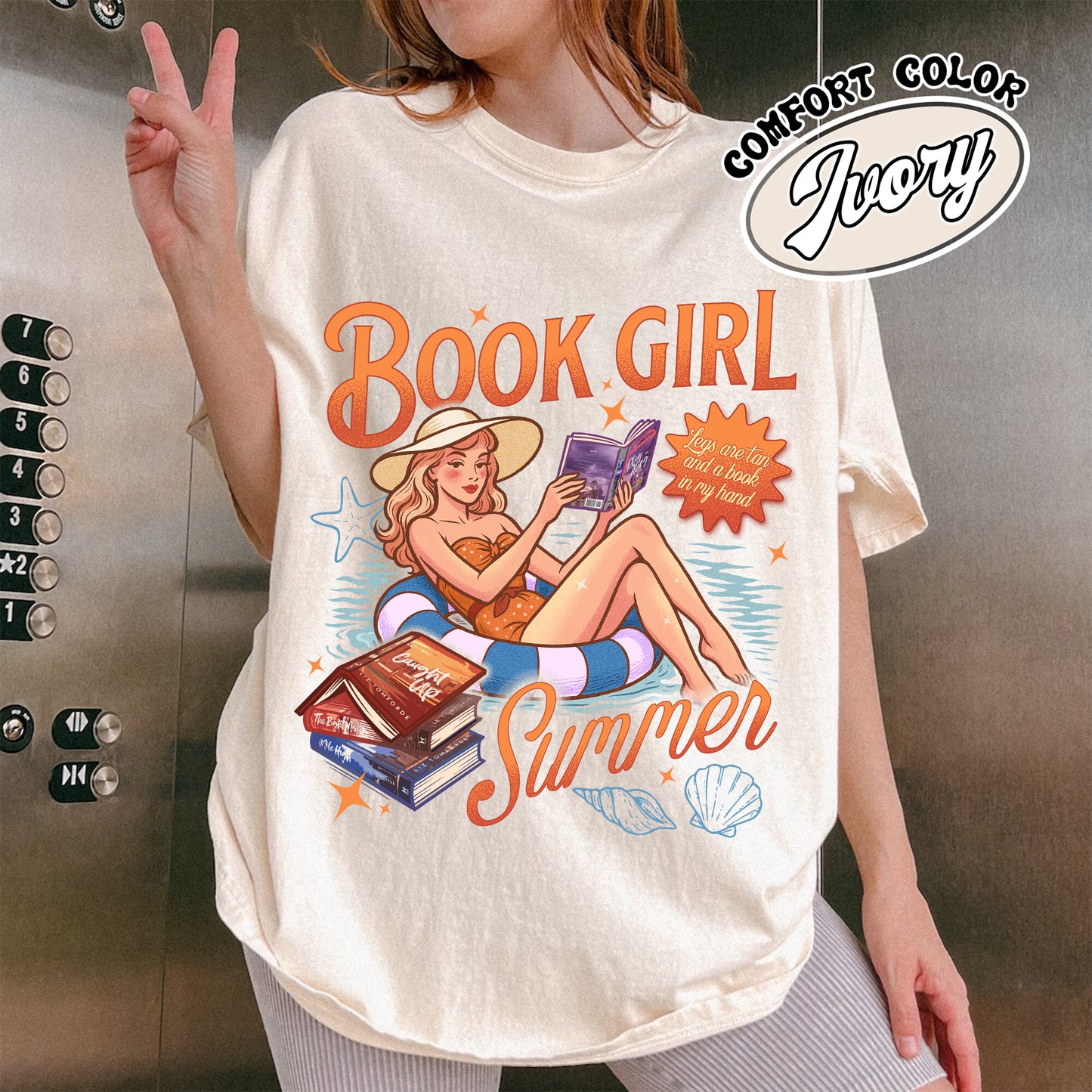 Summer Book Comfort Color Shirt, Book Girl Summer Windy City Series Shirt, Hot Girl Summer Shirt