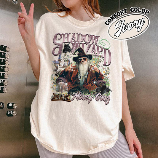 Wizard Comfort Color Shirt, Vintage Shadow Wizard Money Gang Shirt, Meme Cringe Funny Dumb Shirt