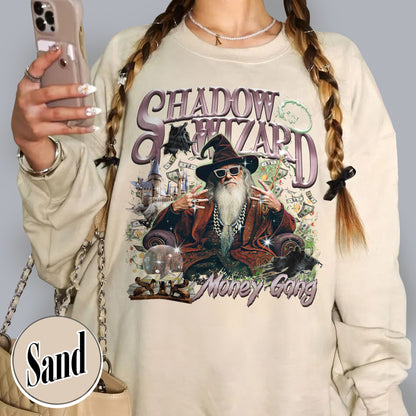 Wizard Sweatshirt, Vintage Shadow Wizard Money Gang Sweatshirt, Meme Cringe Funny Dumb Sweatshirt