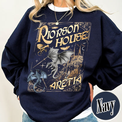 Bookish Sweatshirt, Xaden Riorson House Aretia Sweatshirt, Fourth Wing Merch Sweatshirt